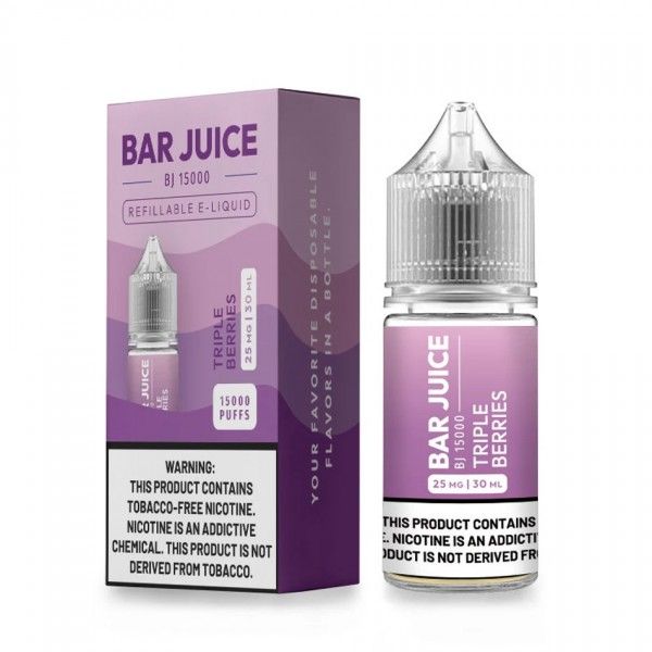 Bar Juice BJ15000 Salt 30mL Vape Juice Best Flavor Triple Berries