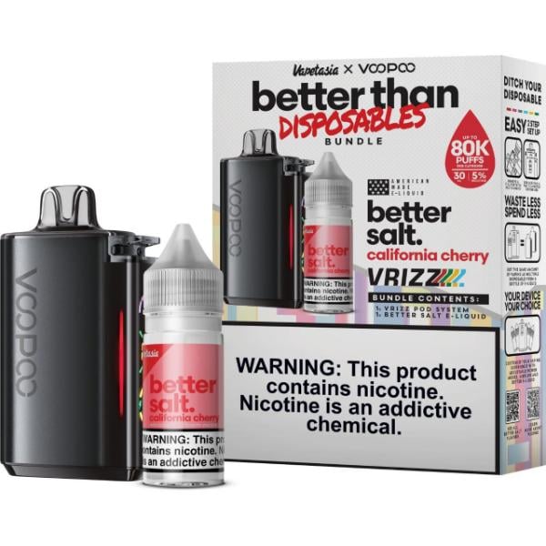 Vapetasia x VooPoo Better than Disposable Bundle-California Cherry-Multipack-25mg-30mL