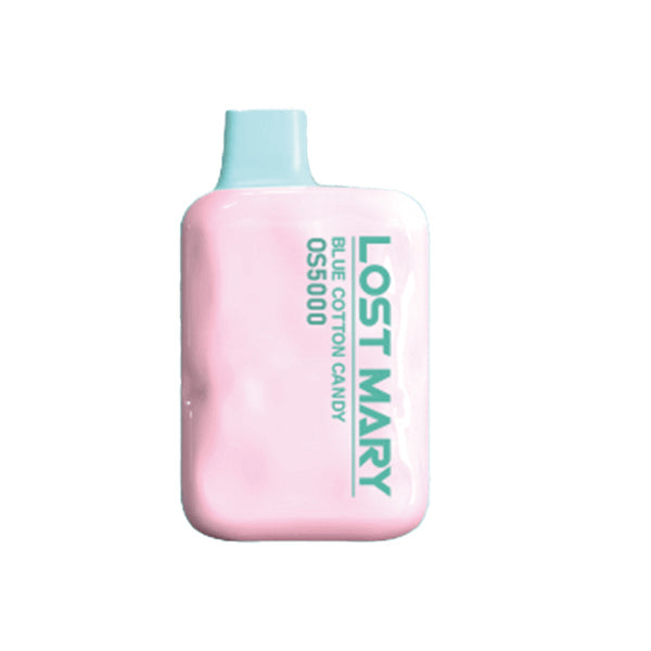 Best Deal Lost Mary OS5000 Rechargeable Vape  Disposable by Elf Bar 13mL Blue Cotton Candy