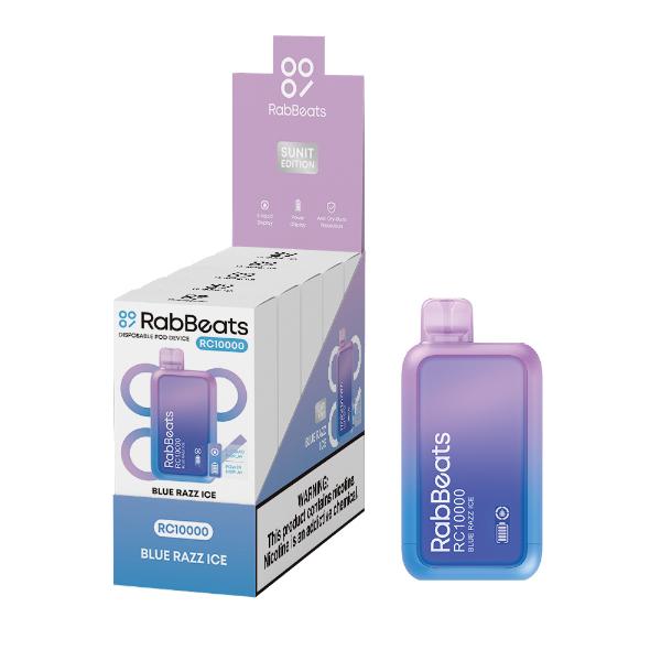 RabBeats RC10000 10000 Puffs Disposable Vape 18mL Best Flavor Blue Razz Ice