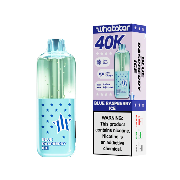 whatabar linko 40K Puff Disposable Device - 40,000 Puffs -Blue Raspberry Ice