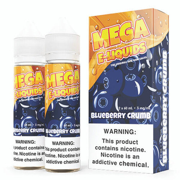 Best Deal Mega Series E-liquid 2x60ML -  Blueberry Crumb