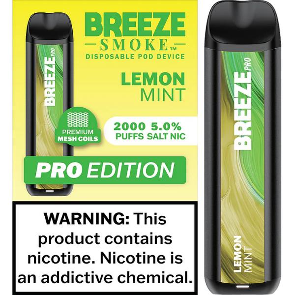 Breeze Smoke Pro W/ Mesh Coil TFN Disposable 2000 Puffs