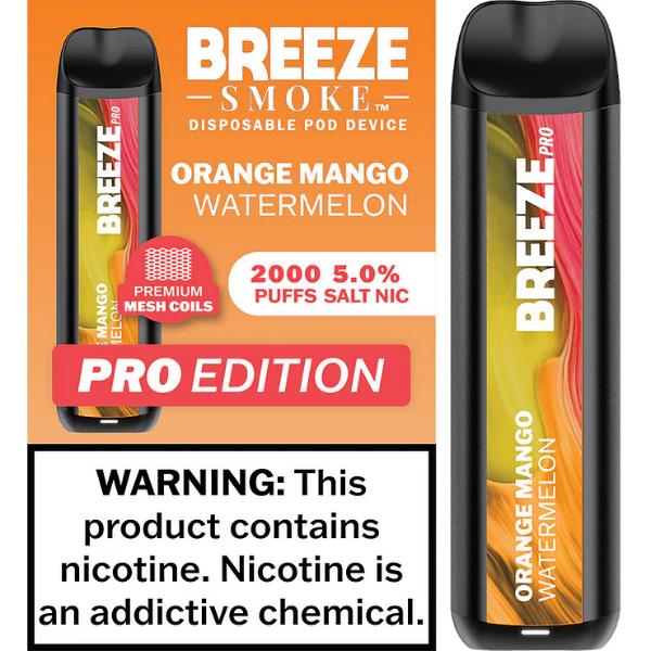 Breeze Smoke Pro W/ Mesh Coil TFN Disposable 2000 Puffs