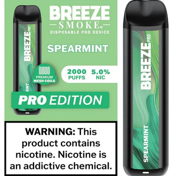 Breeze Smoke Pro W/ Mesh Coil TFN Disposable 2000 Puffs