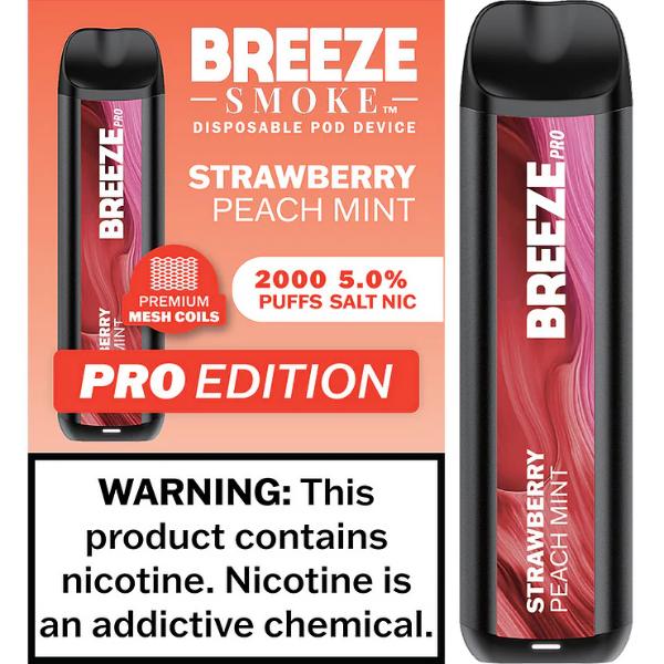 Breeze Smoke Pro W/ Mesh Coil TFN Disposable 2000 Puffs