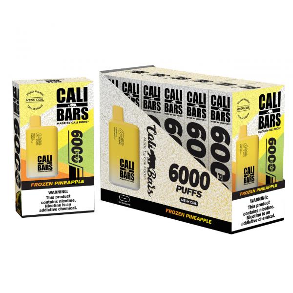 Cali Bars V2 6000 Puffs Disposable 6 Pack - $52.25 eJuices.co Cali Bars V2 6000 Puffs Disposable 6 Pack - $52.25 eJuices.co