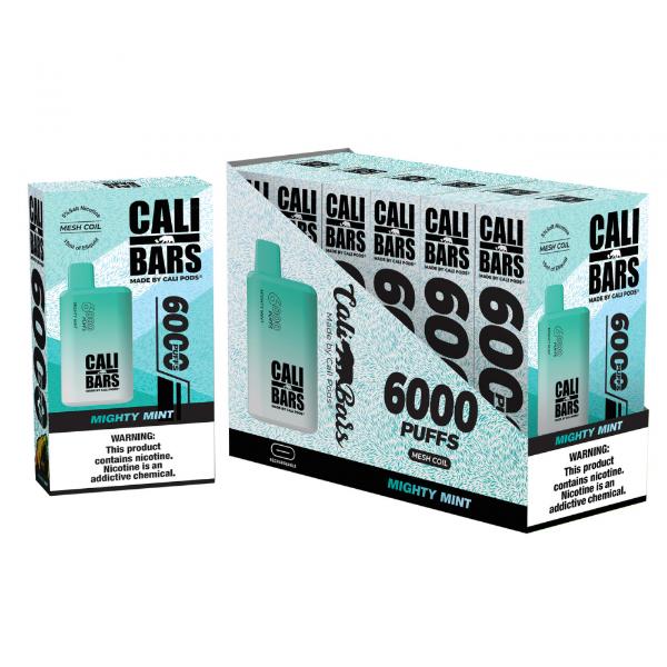 Cali Bars V2 6000 Puffs Disposable 6 Pack - $52.25 eJuices.co Cali Bars V2 6000 Puffs Disposable 6 Pack - $52.25 eJuices.co