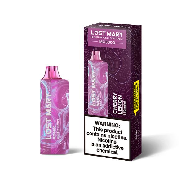Best Deal Lost Mary MO5000 Disposable Vape by Elf Bar 10 Pack 13.5mL Cherry Lemon
