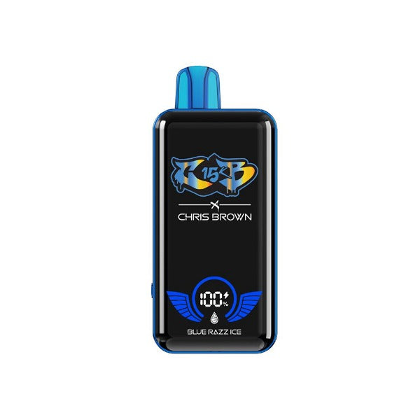 Chris Brown CB15K Rechargeable Disposable - Blue Razz Ice