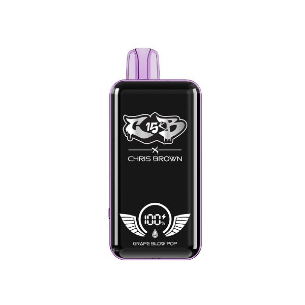 Chris Brown CB15K Rechargeable Disposable - Grape Blow Pop