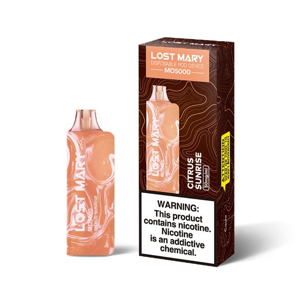 Best Deal Lost Mary MO5000 Disposable Vape by Elf Bar 10 Pack 13.5mL Citrus Sunrise