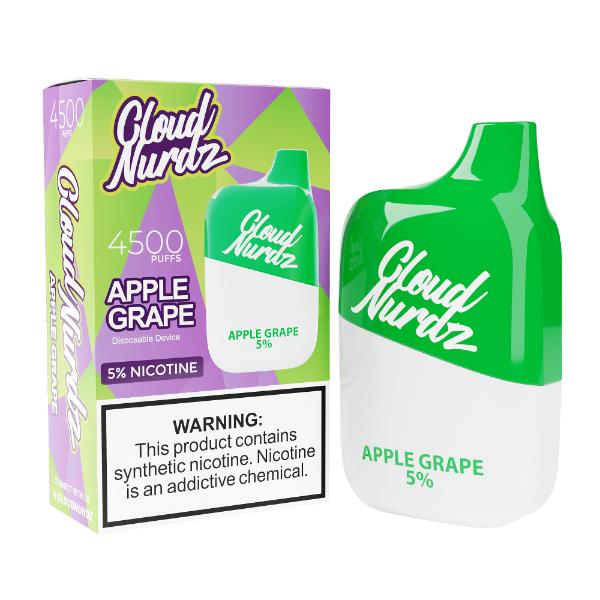 Cloud Nurdz 4500 Puffs Single Disposable-Apple Grape-50mg