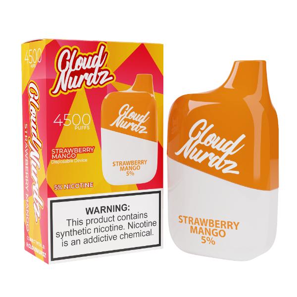 Cloud Nurdz 4500 Puffs Single Disposable-Strawberry Mango-50mg