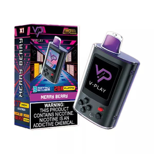 Best Deal CraftBox V-Play 20K Puffs Rechargeable Disposable vape 25mL - Mery Berry