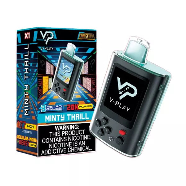 Best Deal CraftBox V-Play 20K Puffs Rechargeable Disposable vape 25mL - Minty Thrill
