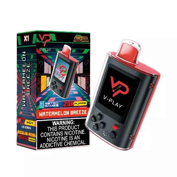 Best Deal CraftBox V-Play 20K Puffs Rechargeable Disposable vape 25mL -  Watermelon Freeze