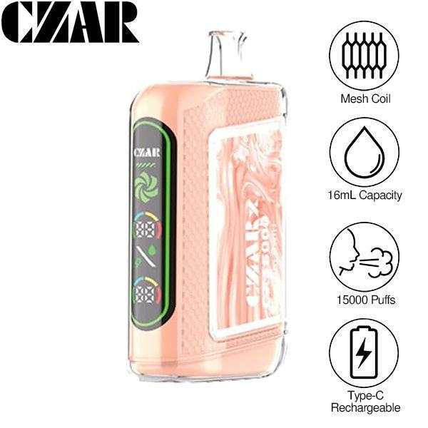 CZAR CX15000 Disposable-Pack of 5-Graham Swirl-50mg