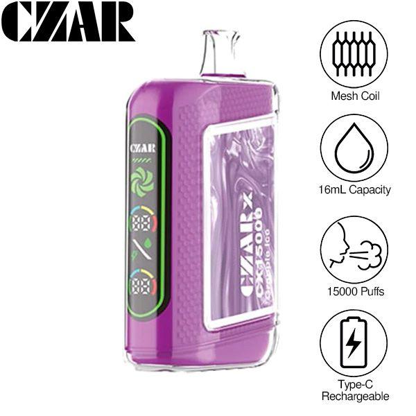 CZAR CX15000 Disposable-Pack of 5-Grapple Ice-50mg
