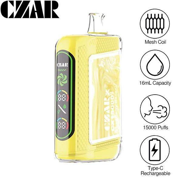 CZAR CX15000 Disposable-Pack of 5-Strawberry Banana-50mg