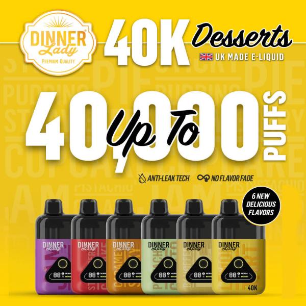 Dinner Lady Desserts 40K Puff Disposable