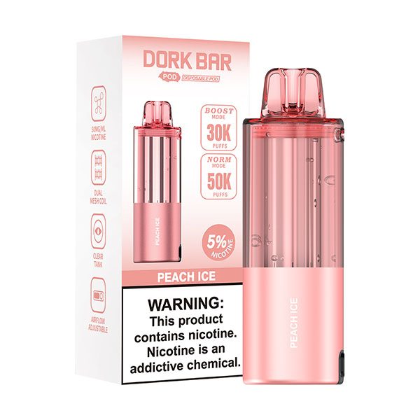 Dork Bar 50,000 Puffs Disposable Pod Peach Ice