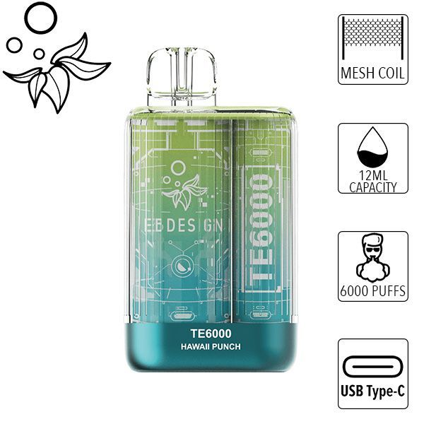 EB Design TE6000 6000 Puffs Disposable Hawaii Punch