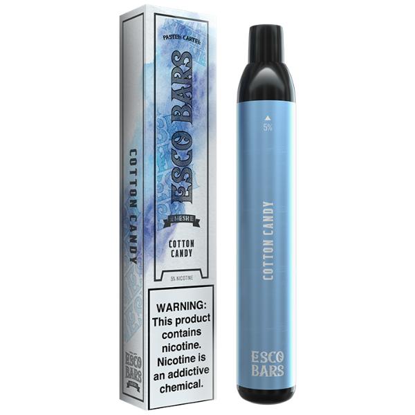 Esco Bars 2500 Puffs Disposable Vape 10 Pack Best Flavor Cotton Candy