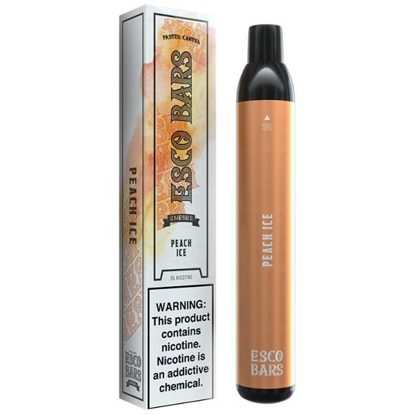 Esco Bars 2500 Puffs Disposable Vape 6mL Best Flavor Peach Ice