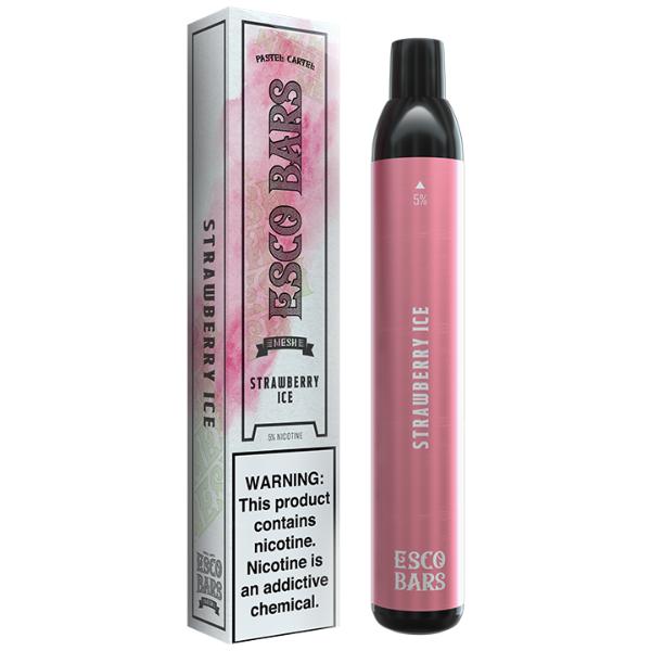 Esco Bars 2500 Puffs Disposable Vape 10 Pack Best Flavor Strawberry Ice