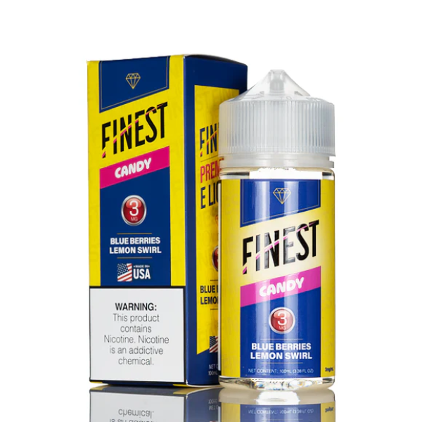 The Finest Candy Edition 100ml E-Liquid-Blue Berries Lemon Swirl-6 mg-100mL