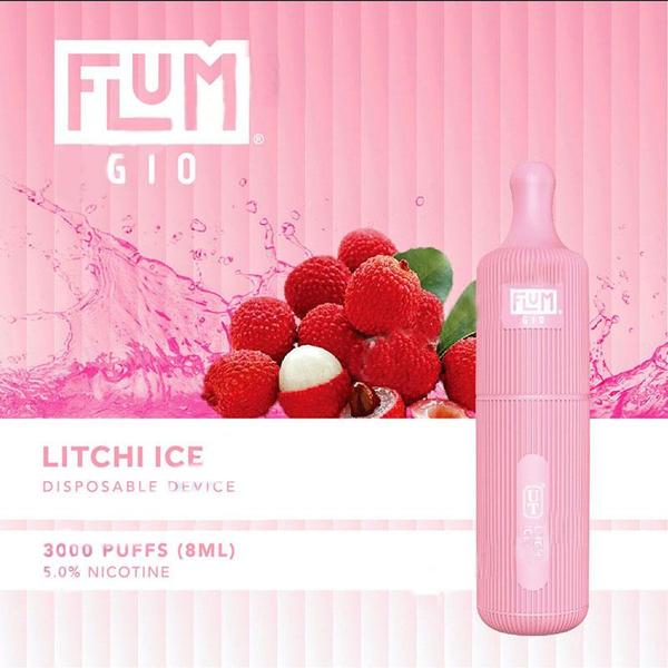 Flum GIO Disposable Vape 10-Pack Best Flavor Litchi Ice