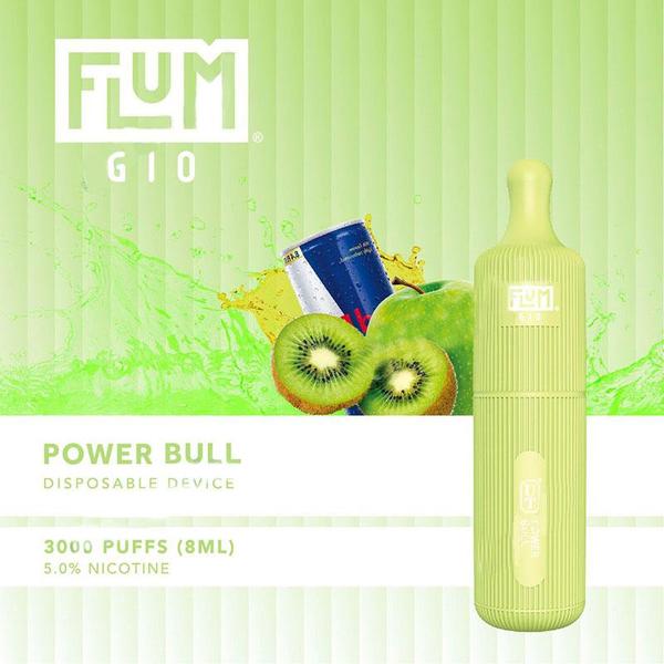 Flum GIO Disposable Vape 10-Pack  Best Flavor - Powerbull