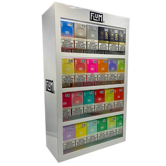 Flum Pebble 6000 Puffs Pre-Filled Light-Up Display Case (120pcs) 14 mL