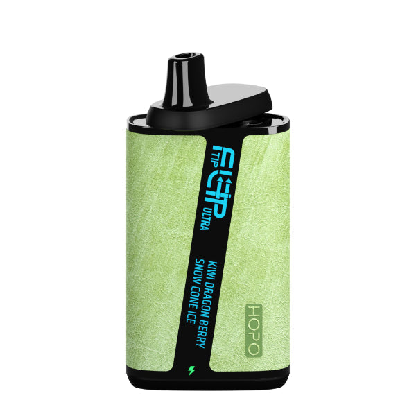 Best Deal HOPO FLIPTIP Ultra 10000 Puffs Disposable Vape 18mL Kiwi Dragon Berry Snow Cone Ice
