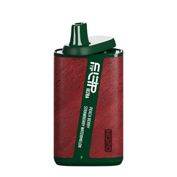 Best Deal HOPO FLIPTIP Ultra 10000 Puffs Disposable Vape 18mL Peach Berry Strawberry Watermelon