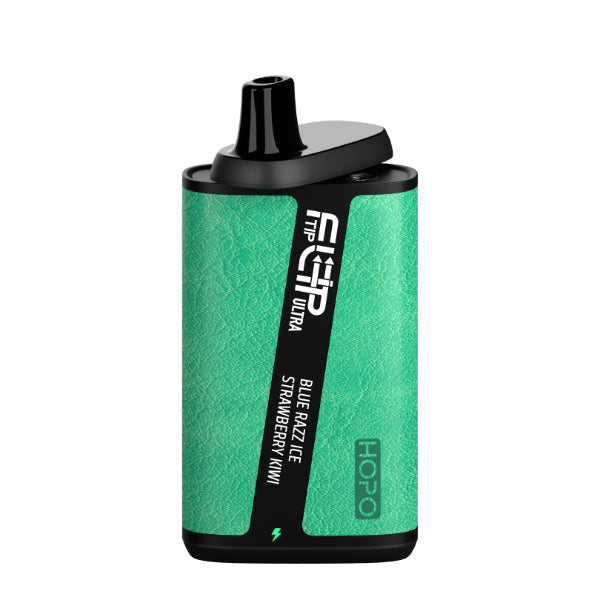 Best Deal HOPO FLIPTIP Ultra 10000 Puffs Disposable Vape 18mL Blue Razz Ice Strawberry Kiwi