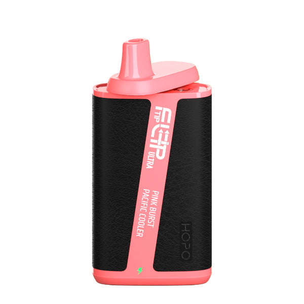 Best Deal HOPO FLIPTIP Ultra 10000 Puffs Disposable Vape 18mL Pink Burst Peach Cooler