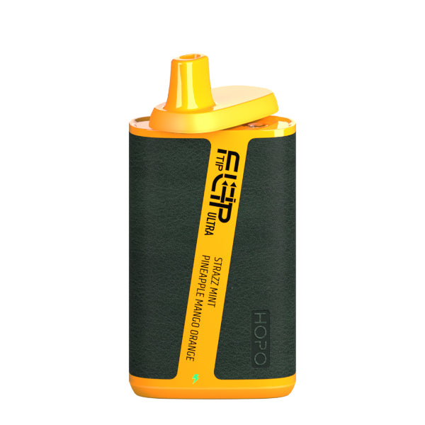 Best Deal HOPO FLIPTIP Ultra 10000 Puffs Disposable Vape 18mL Strazz Mint Pineapple Mango Orange