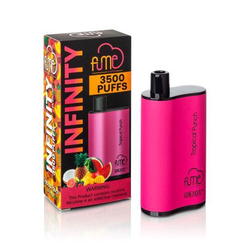 Fume Infinity 3500 Puffs Disposable Vape 5-Pack Best Flavor Tropical Punch