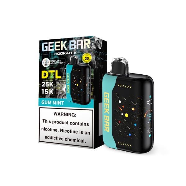 Geek Bar Hookah X 25,000 Puffs Disposable Gum Mint
