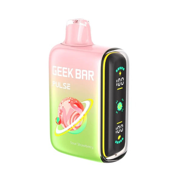 Geek Bar Pulse 15,000 Puffs Disposable Sour Edition - Sour Strawberry