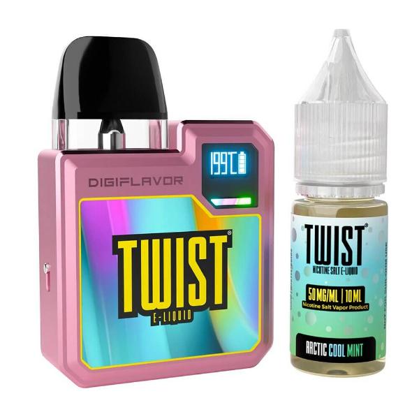 Geekvape Digi-Q Kit + Daddy's Vapor Salts (10mL)-Pink/Arctic Cool Mint