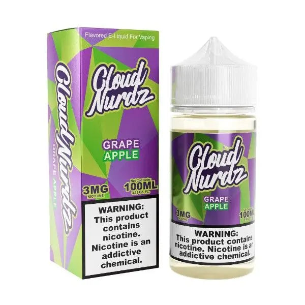 Best Deal Cloud Nurdz 100mL Vape Juice - Grape Apple