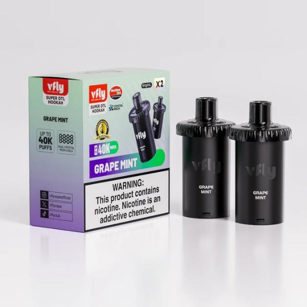 VFLY Super DTL Hookah 40K Disposable E-Hookah POD (2 Count)
