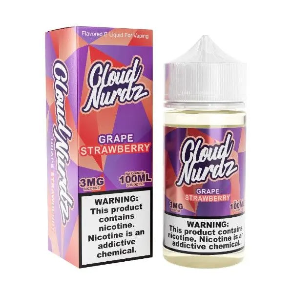Best Deal Cloud Nurdz 100mL Vape Juice - Grape Strawberry