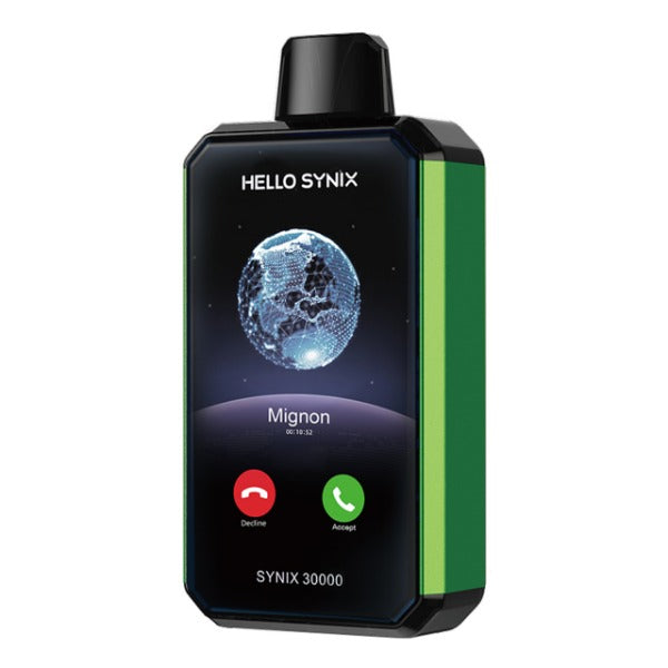 Hello Synix 30000 Puffs Smart Phone Disposable - Sour Apple Ice