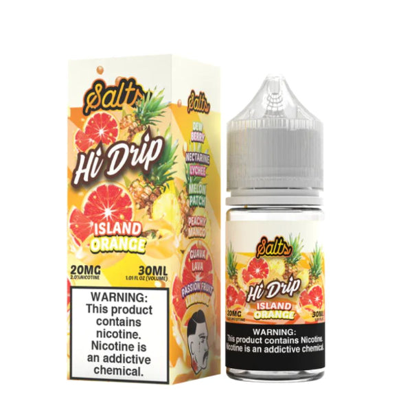 Hi-Drip Salts 30mL Vape Juice Best Flavor Island Orange