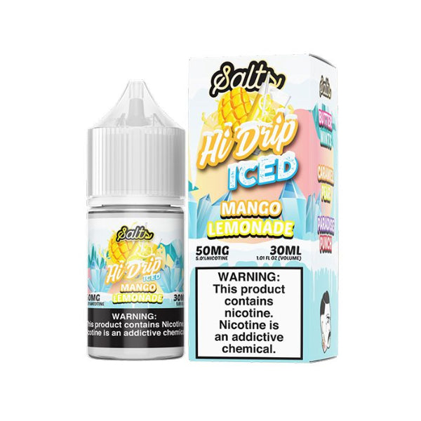 Hi-Drip Salts 30mL Vape Juice Best Flavor Mango Lemonade Iced