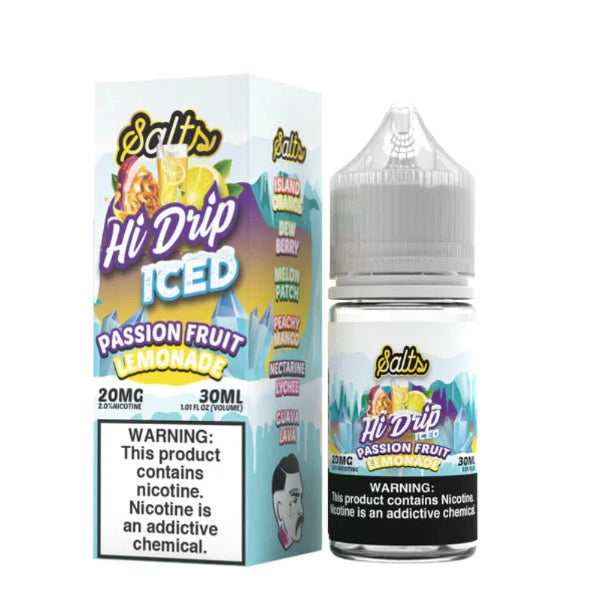 Hi-Drip Salts 30mL Vape Juice Best Flavor Passionfruit Lemonade